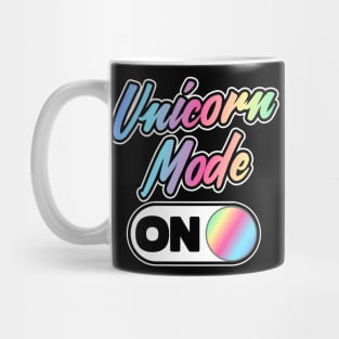 Unicorn Mode On Retro Colorful Gift Mom Party Mug